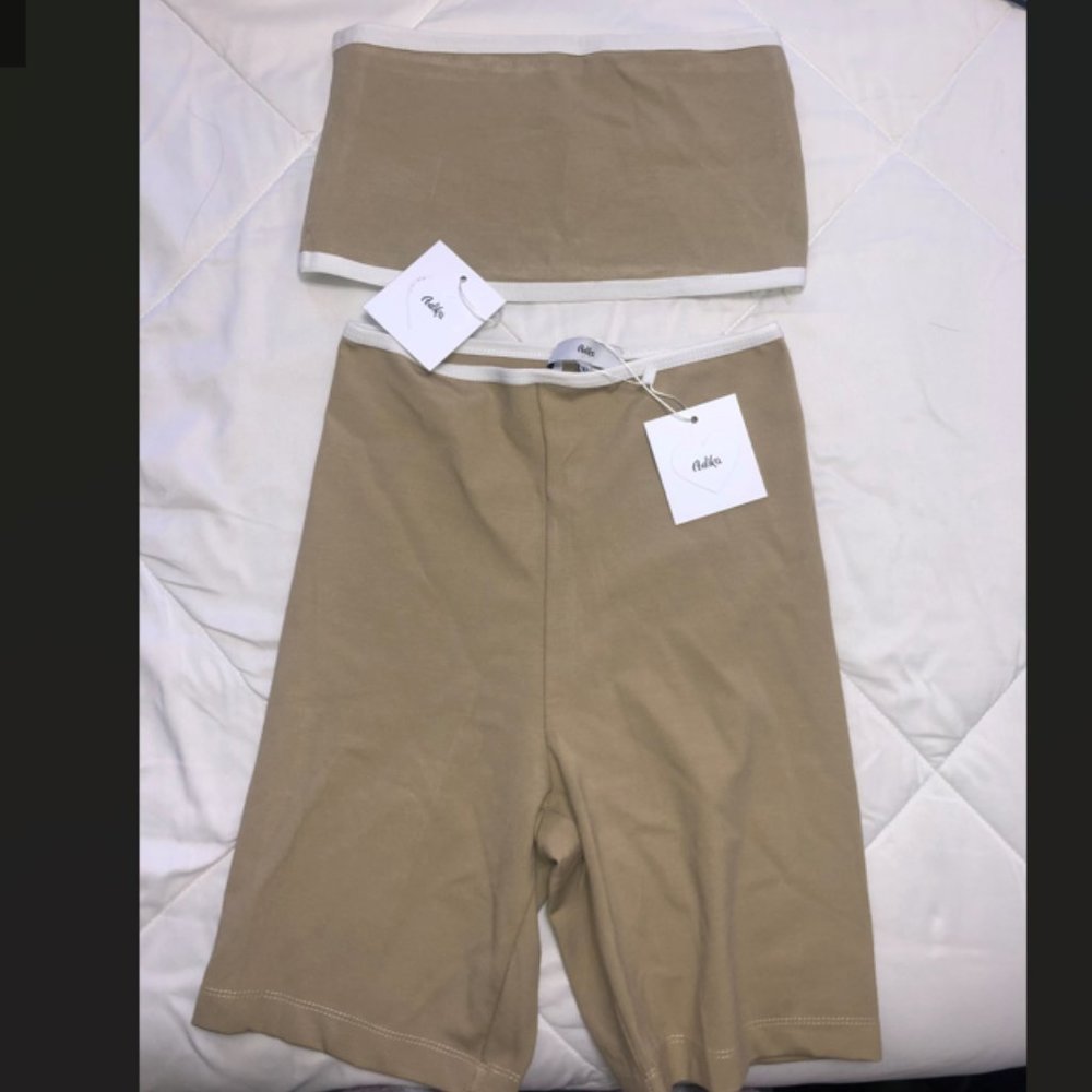 Two piece Adika beige set